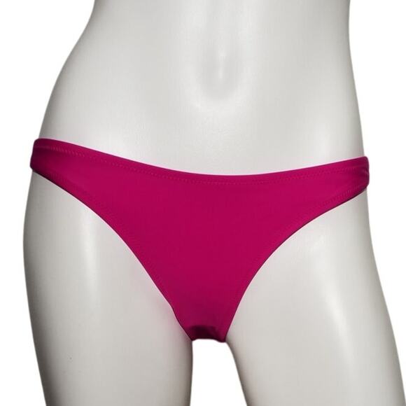 J Crew Womens Size XS Heritage 1989 High Leg Bikini Bottom Pink Stretch BP209 - Picture 1 of 5